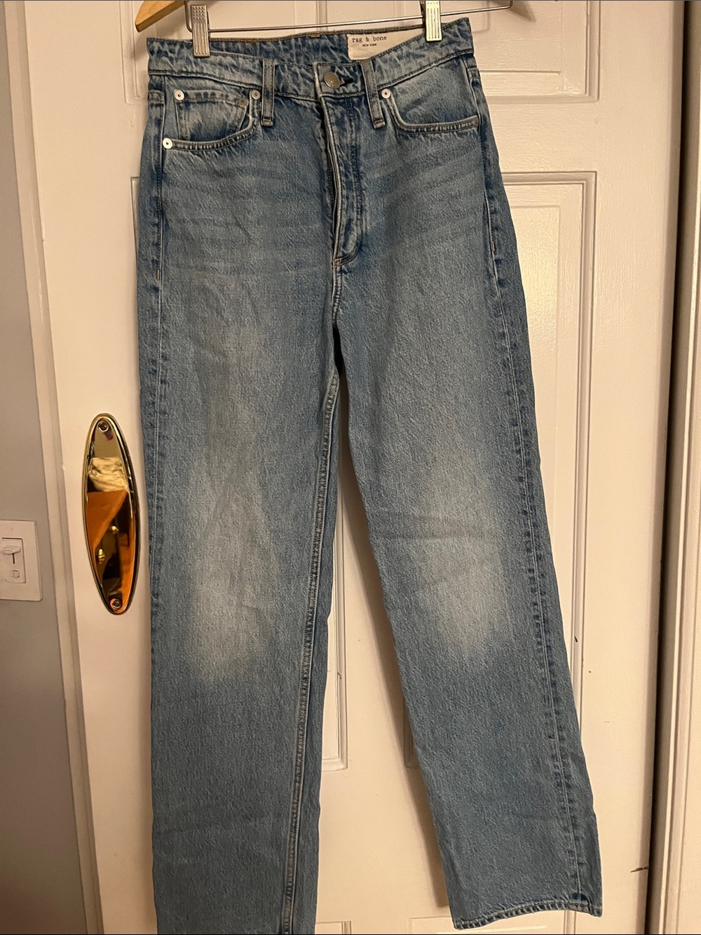 Rag and Bone Wash Straight Leg Jeans-25